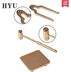 HYU餐具吃蟹专用工具蟹具吃阳澄湖大闸蟹锦盒装镀金6件套