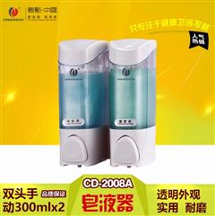 精致皂液器 手动ABS塑料皂液器 酒店带锁皂液机