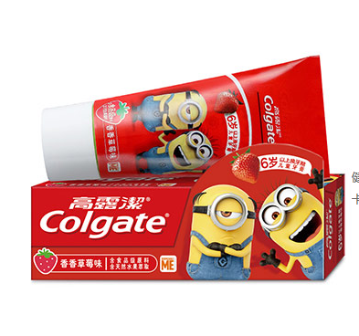 高露洁（Colgate）儿童牙膏 6-12岁 妙妙刷 香香草莓味 70g