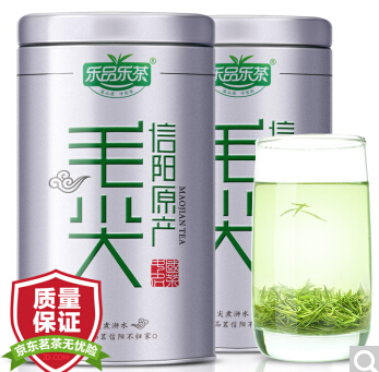 乐品乐茶  茶叶绿茶 雀舌茶2019新茶 明前毛尖春茶四川高山云雾茶100g*1罐