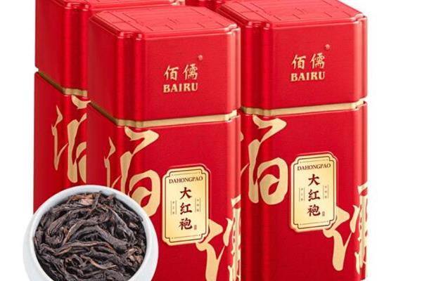 佰儒 新茶 武夷岩茶 大红袍 茶叶 乌龙茶大红袍 肉桂罐装400g浓香型礼盒装